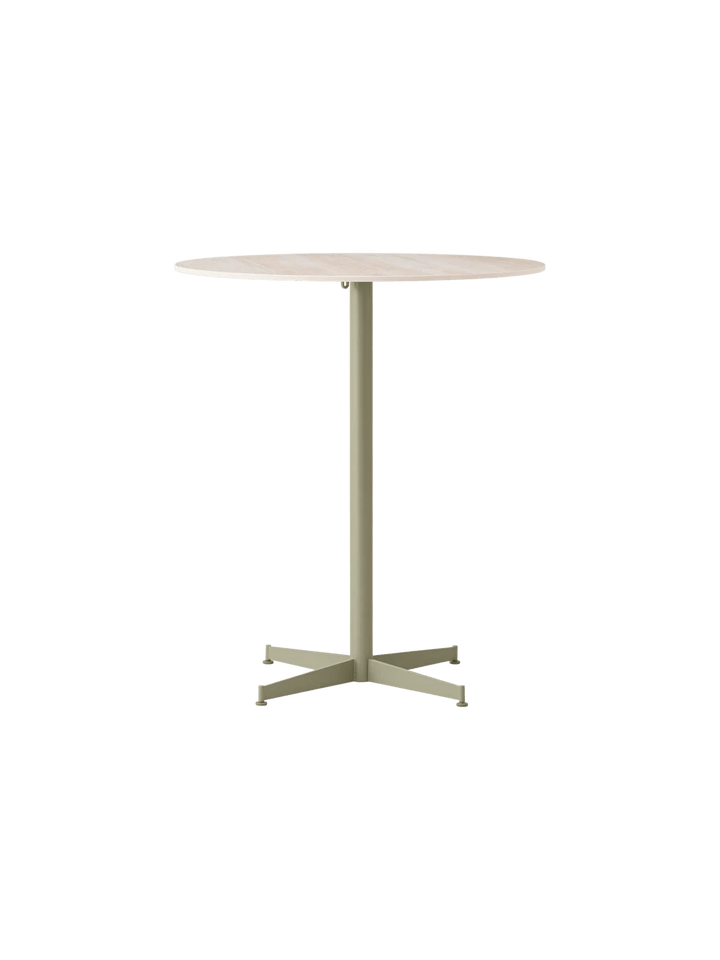 Nook Counter Table - Audo Copenhagen Tables + Desks - Ø32 in - Olive - Ceramic Sand - HORNE