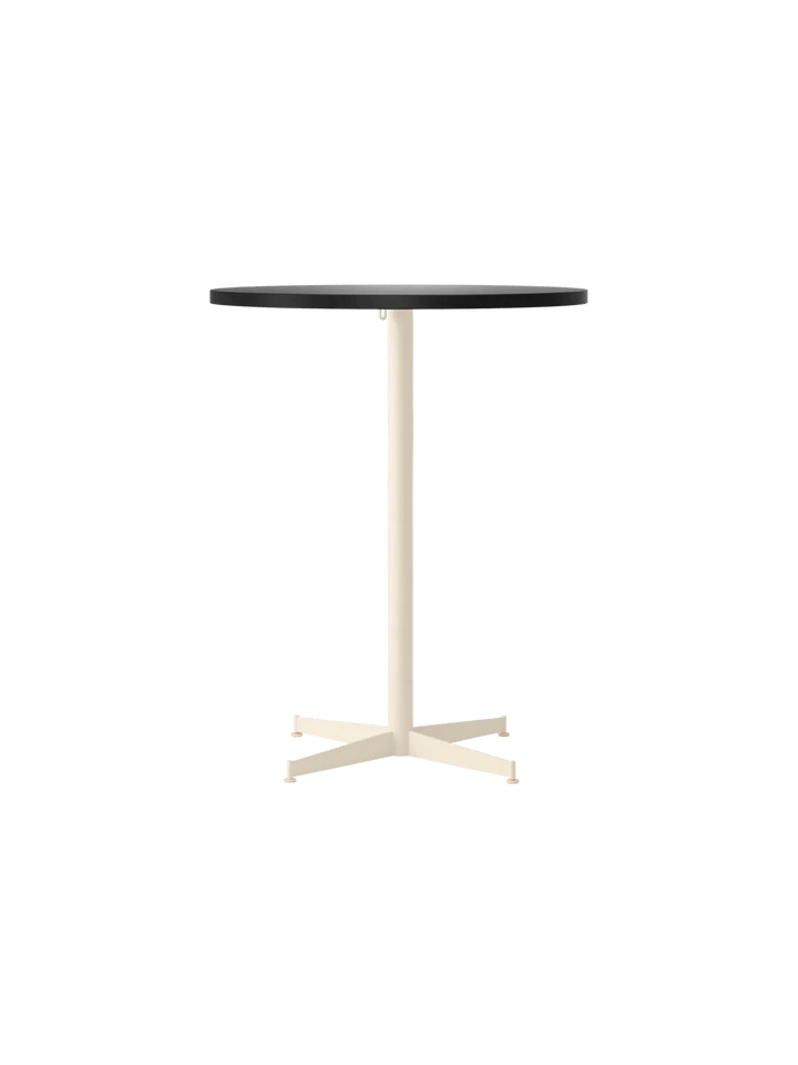 Nook Counter Table - Audo Copenhagen Tables + Desks - Ø32 in - Ivory - Linoleum Charcoal - HORNE