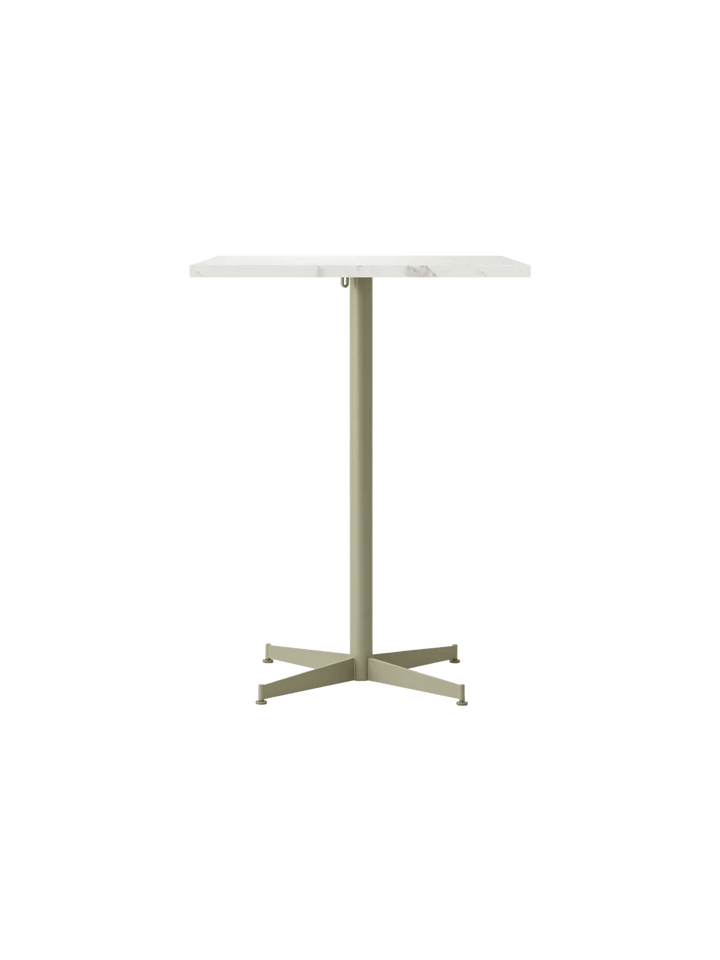 Nook Counter Table - Audo Copenhagen Tables + Desks - 28 x 24 in - Olive - Estremoz Marble - HORNE