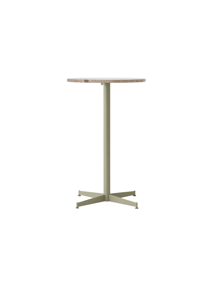 Nook Counter Table - Audo Copenhagen Tables + Desks - Ø24 in - Olive - Kunis Breccia - HORNE