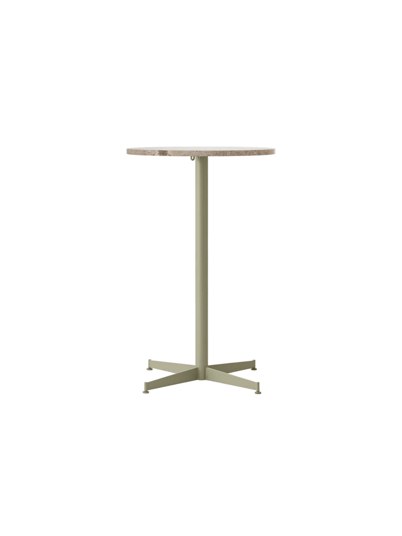 Nook Counter Table - Audo Copenhagen Tables + Desks - Ø24 in - Olive - Estremoz Marble - HORNE