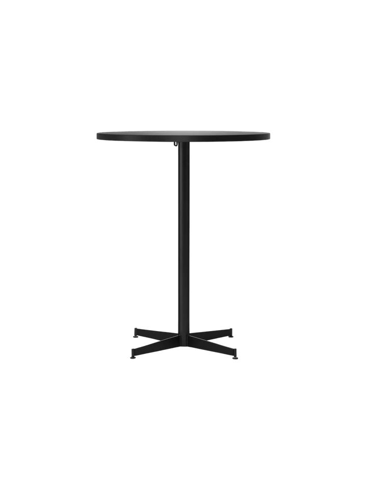 Nook Counter Table - Audo Copenhagen Tables + Desks - Ø32 in - Black - Linoleum Charcoal - HORNE