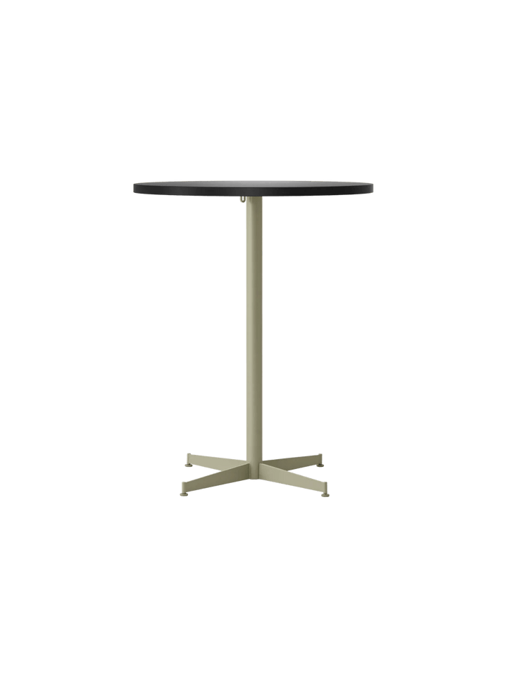 Nook Counter Table - Audo Copenhagen Tables + Desks - Ø32 in - Olive - Linoleum Charcoal - HORNE