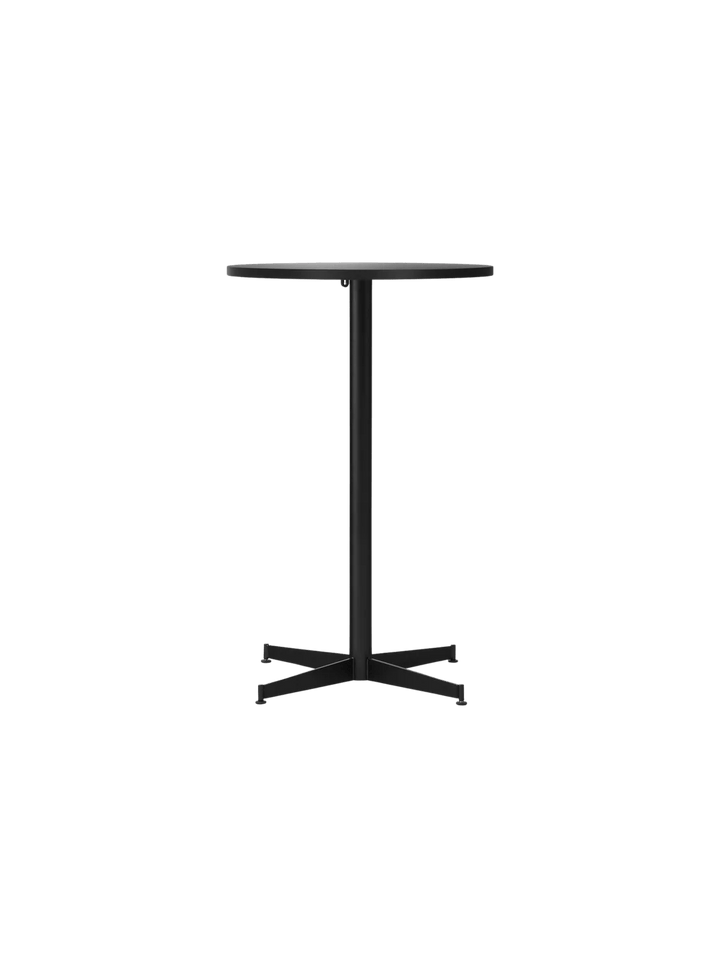 Nook Counter Table - Audo Copenhagen Tables + Desks - Ø24 in - Black - Linoleum Charcoal - HORNE