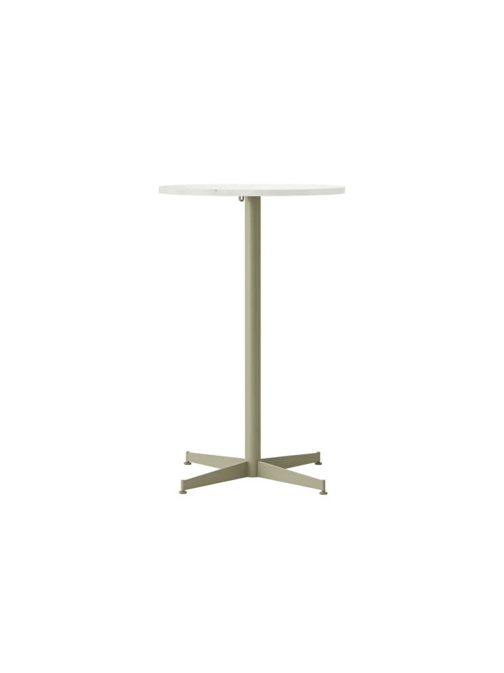 Nook Counter Table - Audo Copenhagen Tables + Desks - Ø24 in - Olive - Estremoz Marble - HORNE