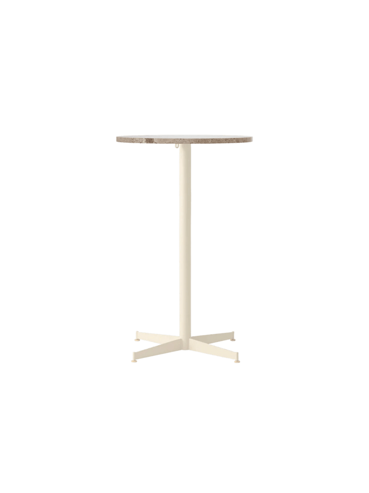 Nook Counter Table - Audo Copenhagen Tables + Desks - Ø24 in - Ivory - Kunis Breccia - HORNE