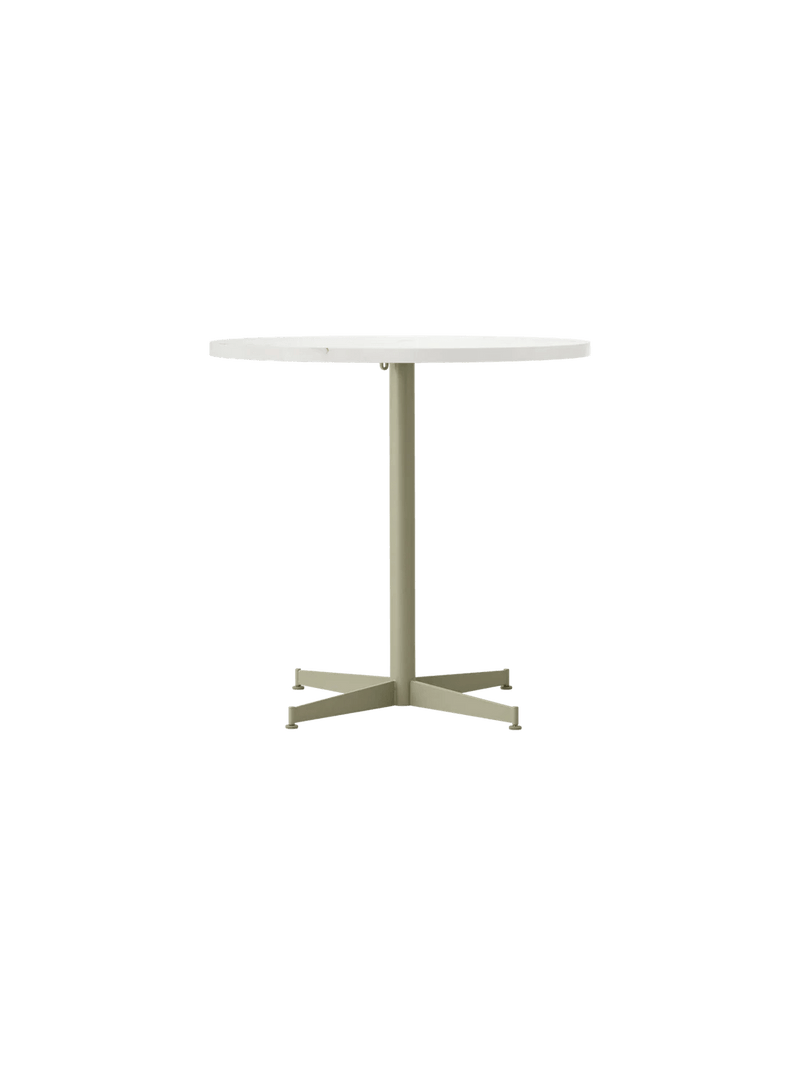Nook Dining Table - Audo Copenhagen Tables + Desks - Ø24 in - Olive - Estremoz Marble - HORNE