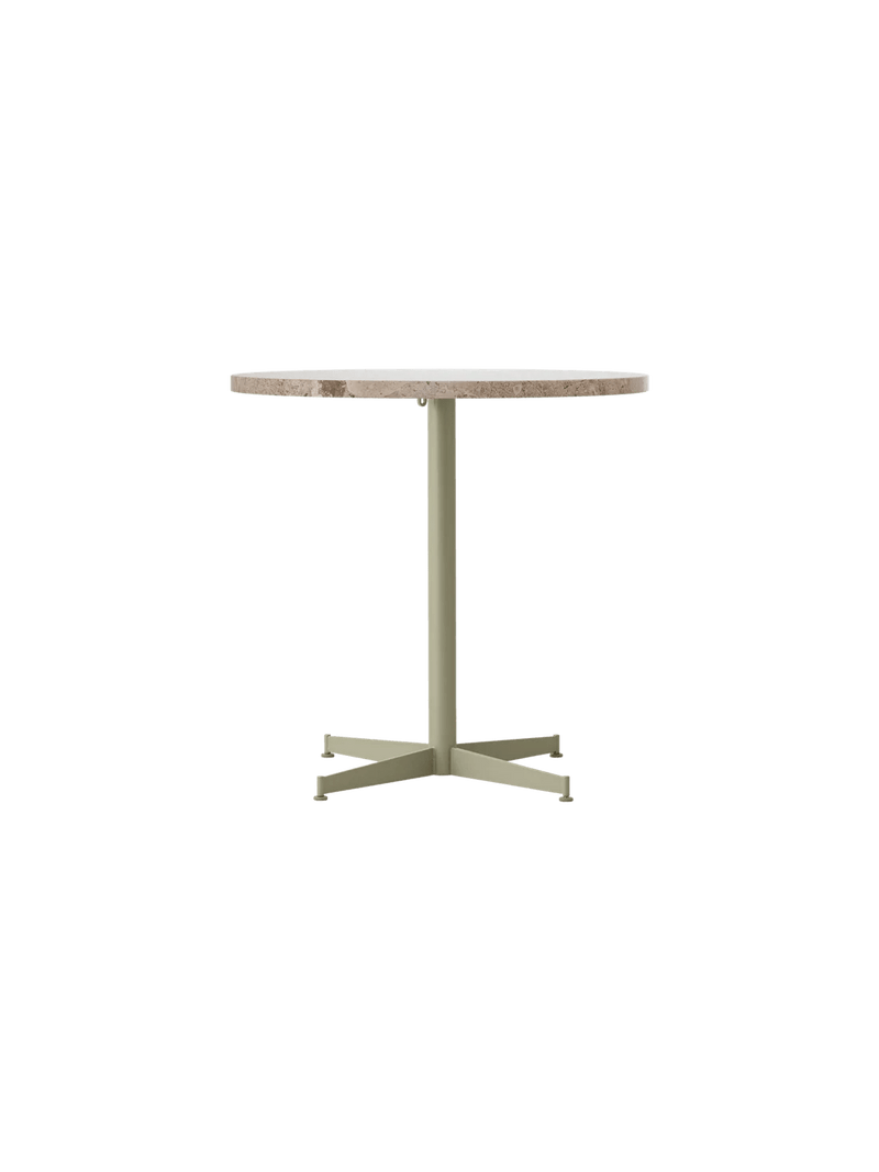 Nook Dining Table - Audo Copenhagen Tables + Desks - Ø24 in - Olive - Estremoz Marble - HORNE