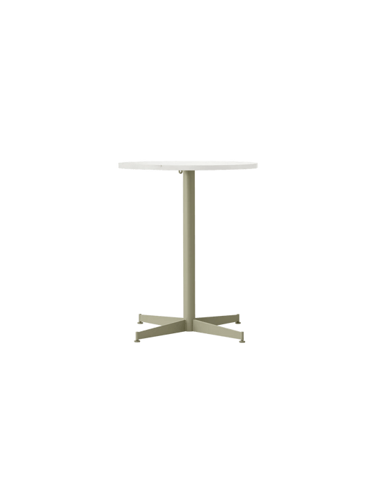 Nook Dining Table - Audo Copenhagen Tables + Desks - Ø24 in - Olive - Estremoz Marble - HORNE