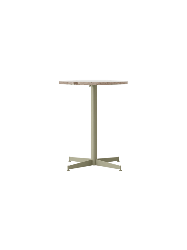 Nook Dining Table - Audo Copenhagen Tables + Desks - Ø24 in - Olive - Kunis Breccia - HORNE