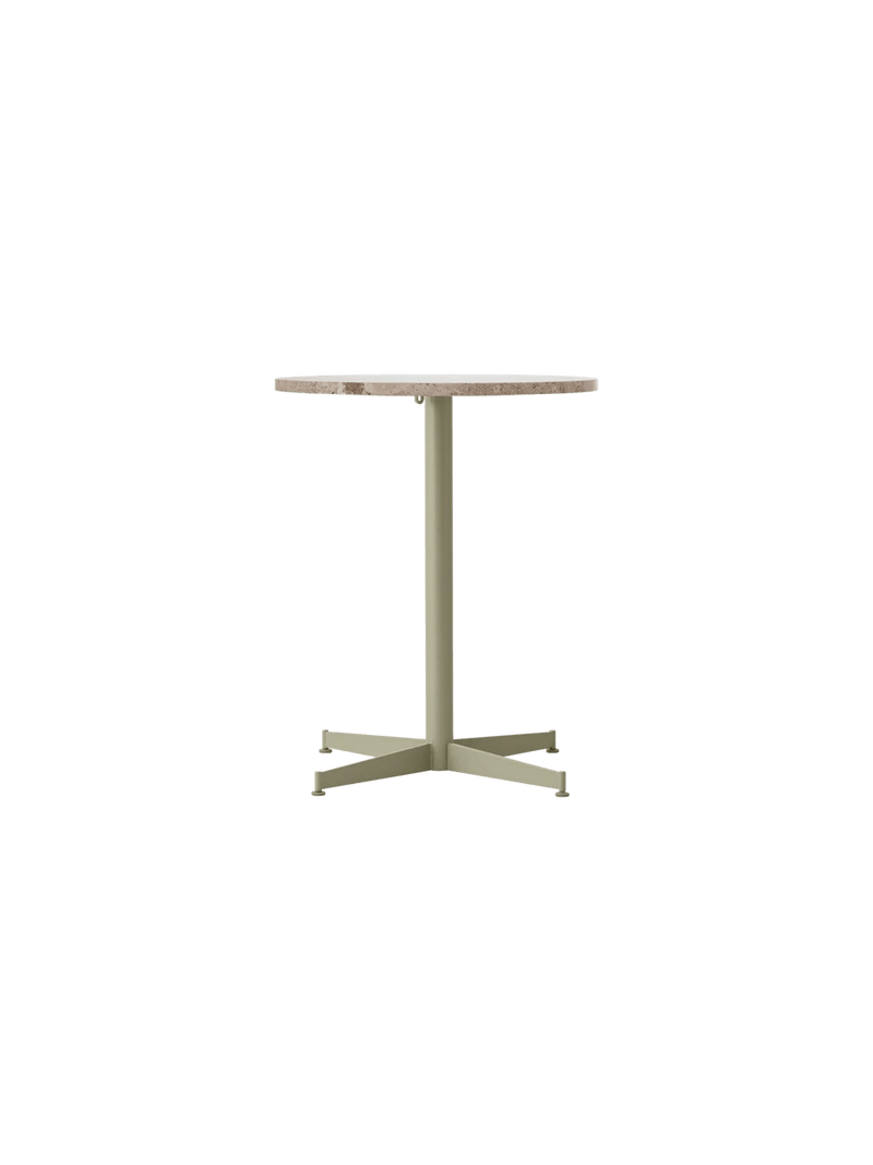 Nook Dining Table - Audo Copenhagen Tables + Desks - Ø24 in - Olive - Estremoz Marble - HORNE