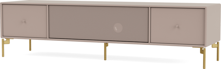 Octave II TV & Sound Bench - With Legs - Montana - Sideboards + Cabinets - Mushroom - Brass - HORNE