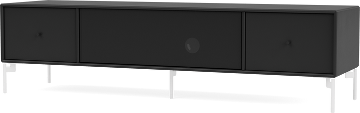 Octave II TV & Sound Bench - With Legs - Montana - Sideboards + Cabinets - Black - Snow - HORNE