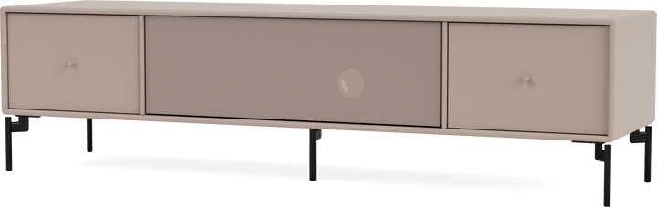 Octave II TV & Sound Bench - With Legs - Montana - Sideboards + Cabinets - Mushroom - Black - HORNE