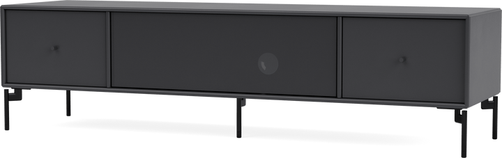 Octave II TV & Sound Bench - With Legs - Montana - Sideboards + Cabinets - Anthracite - Black - HORNE