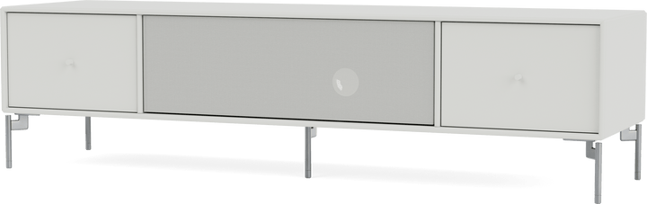 Octave II TV & Sound Bench - With Legs - Montana - Sideboards + Cabinets - Nordic - Matte Chrome - HORNE
