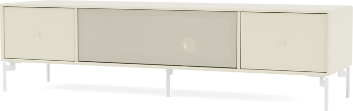 Octave II TV & Sound Bench - With Legs - Montana - Sideboards + Cabinets - Vanilla - Snow - HORNE