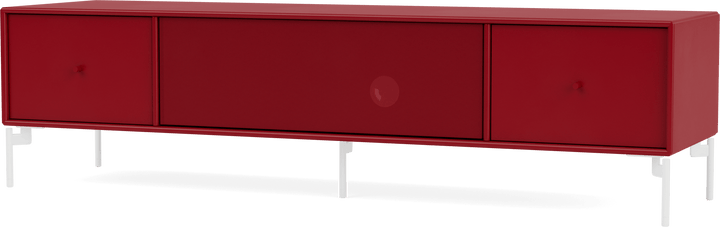 Octave II TV & Sound Bench - With Legs - Montana - Sideboards + Cabinets - Beetroot - Snow - HORNE