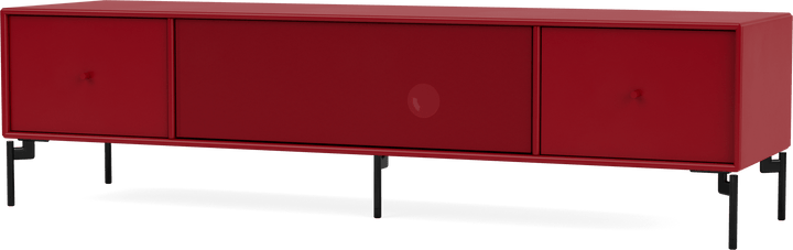 Octave II TV & Sound Bench - With Legs - Montana - Sideboards + Cabinets - Beetroot - Black - HORNE
