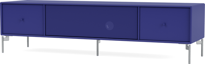 Octave II TV & Sound Bench - With Legs - Montana - Sideboards + Cabinets - Monarch - Matte Chrome - HORNE