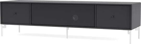 Octave II TV & Sound Bench - With Legs - Montana - Sideboards + Cabinets - Anthracite - Snow - HORNE