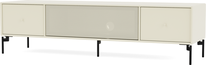 Octave II TV & Sound Bench - With Legs - Montana - Sideboards + Cabinets - Vanilla - Black - HORNE