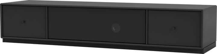 Octave II TV & Sound Bench - With Plinth Base - Montana - Sideboards + Cabinets - Black - 1.2" - HORNE