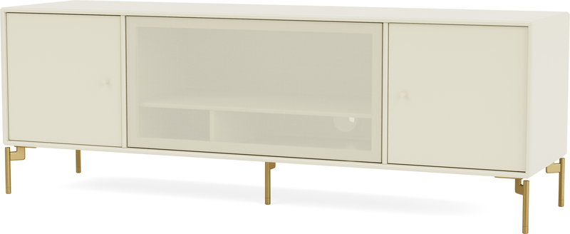 Octave III TV Table - With Legs - Montana - Sideboards + Cabinets - Anthracite - Matte Chrome - HORNE
