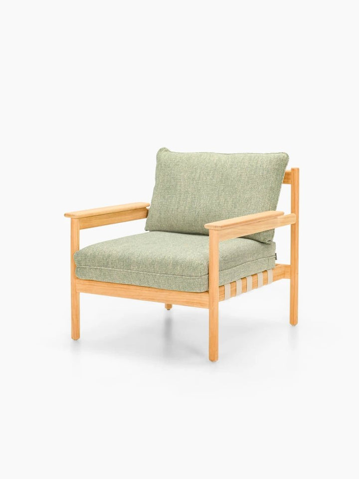 Oda Lounge Chair - Vincent Sheppard Outdoor Furniture - Fig Green - HORNE