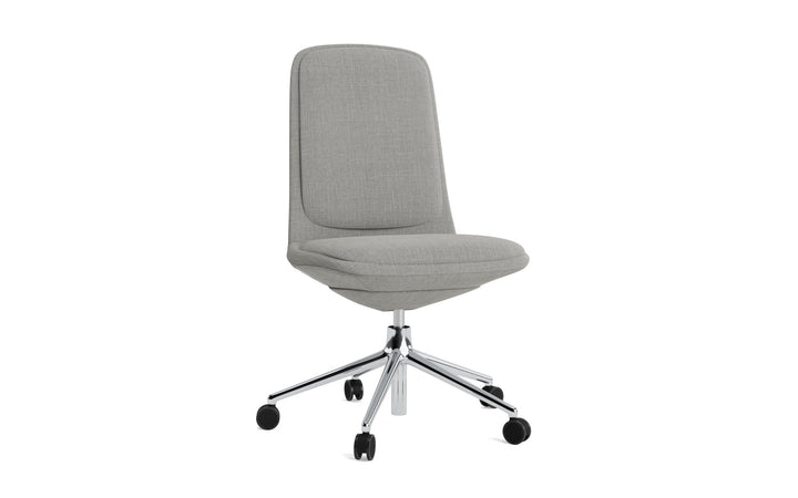 Off Chair Low 5W Gas Lift With Cushion - Normann Copenhagen Swivel Chairs - Off Chair Low 5W Gas Lift Alu With Cushion - Remix 133 - HORNE