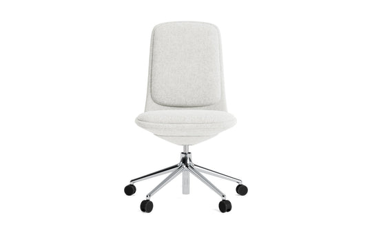 Off Chair Low 5W Gas Lift With Cushion - Normann Copenhagen Swivel Chairs - Off Chair Low 5W Gas Lift Alu With Cushion - Remix 133 - HORNE