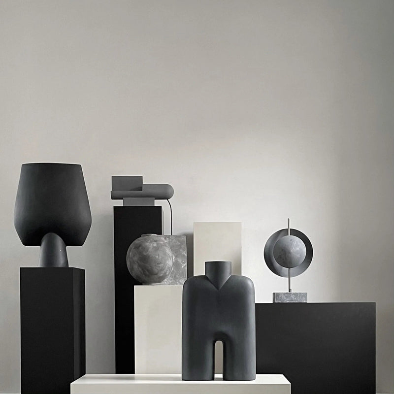 Offset Vase - 101 Copenhagen Vases - Mini - Dark Grey - HORNE
