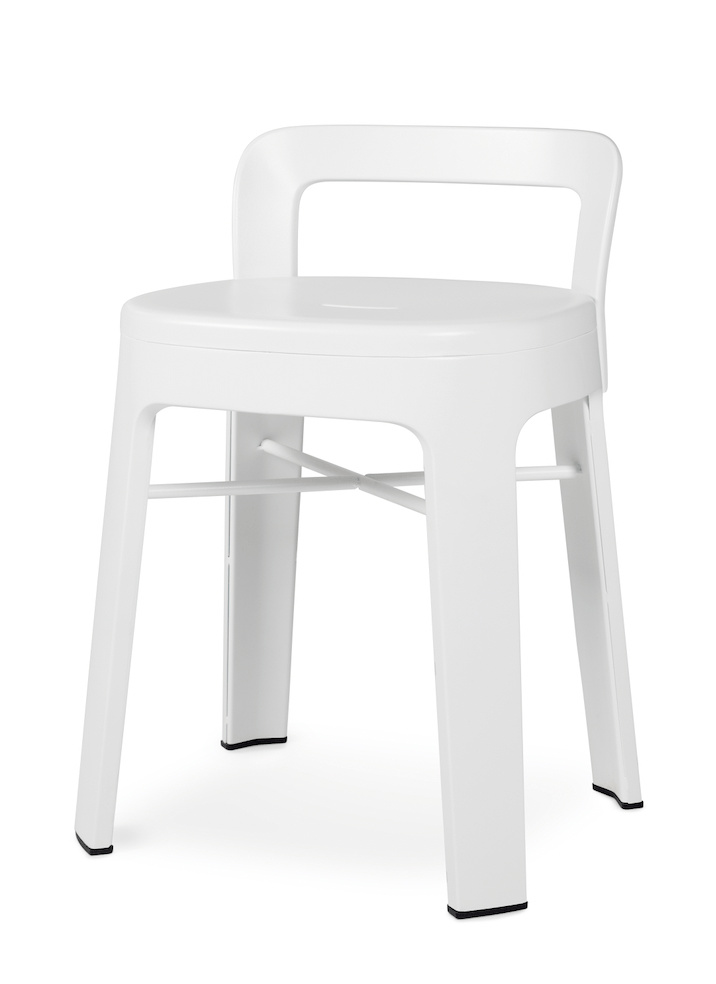 Ombra Low Stool - RS Barcelona - Stools + Benches + Ottomans - Add Backrest - White - HORNE