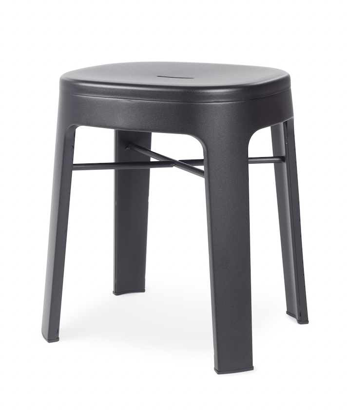 Ombra Low Stool - RS Barcelona - Stools + Benches + Ottomans - No Backrest - Black - HORNE