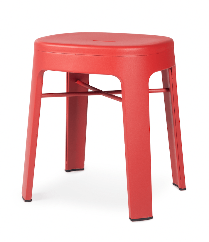 Ombra Low Stool - RS Barcelona - Stools + Benches + Ottomans - No Backrest - Red - HORNE