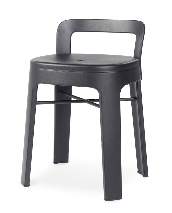 Ombra Low Stool - RS Barcelona - Stools + Benches + Ottomans - Add Backrest - Black - HORNE