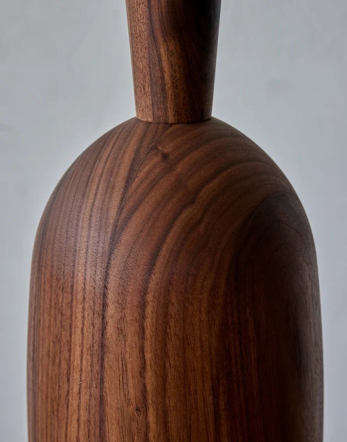Onslow Floor Lamp - Lostine - Floor Lamps - Walnut - Ivory - HORNE