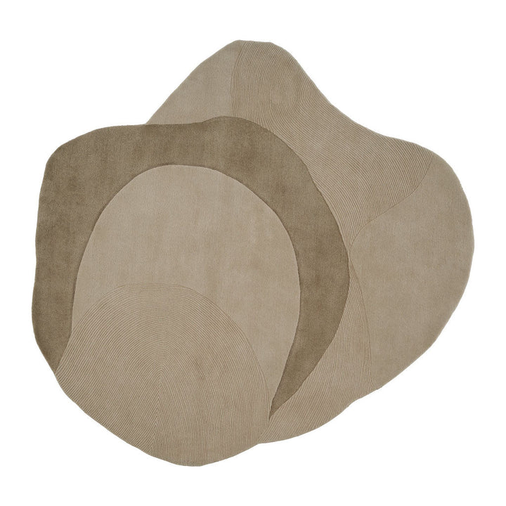 Optical Web rug in Camel 205x220 (6.7' x 7.2')