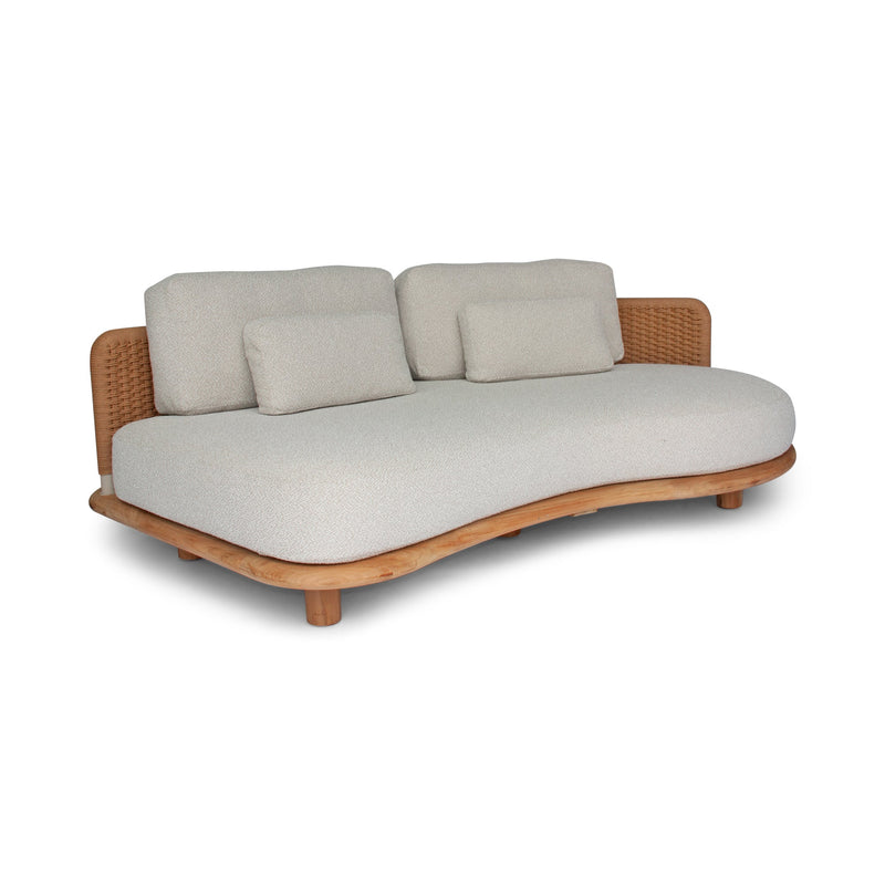 Orosei Modular Sofa - BETACO Sofas - Modular 2-Seater Sofa - Left / Bronze Rope / Teak / Cico 273 - HORNE