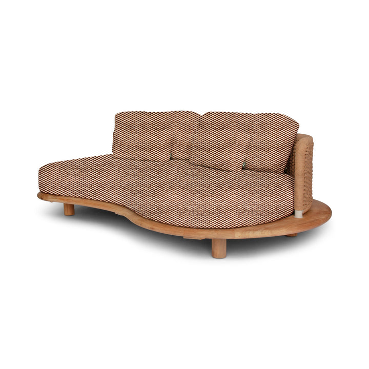 Orosei Modular Sofa - BETACO Sofas - Modular 2-Seater Sofa - Middle / Bronze Rope / Teak / Cico 273 - HORNE