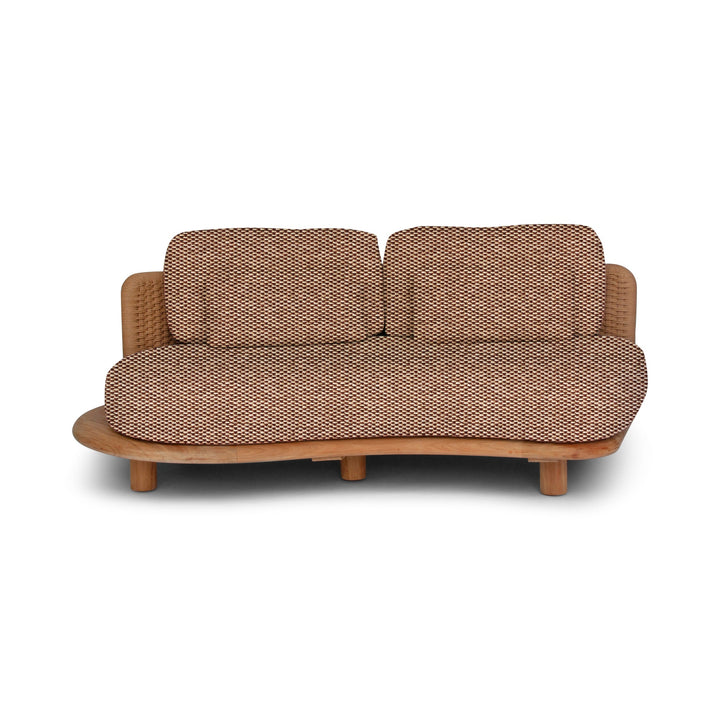 Orosei Modular Sofa - BETACO Sofas - Modular 2-Seater Sofa - Right / Bronze Rope / Teak / Cico 271 - HORNE