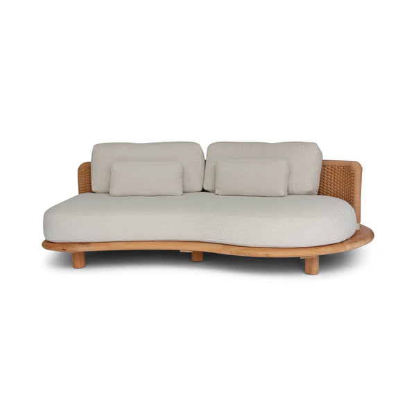 Orosei Modular Sofa - BETACO Sofas - Modular 2-Seater Sofa - Left / Bronze Rope / Teak / Cico 271 - HORNE