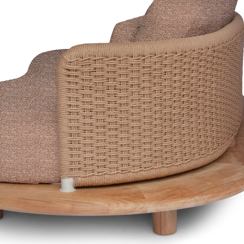 Orosei Modular Sofa - BETACO Sofas - Modular 2-Seater Sofa - Left / Bronze Rope / Teak / Cico 273 - HORNE
