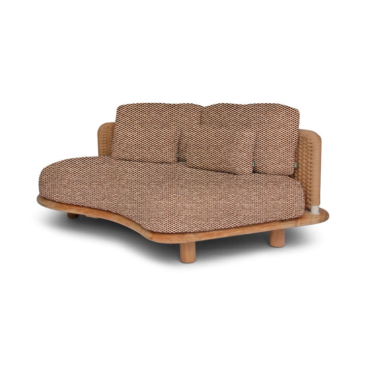 Orosei Modular Sofa - BETACO Sofas - Modular 2-Seater Sofa - Right / Bronze Rope / Teak / Cico 273 - HORNE