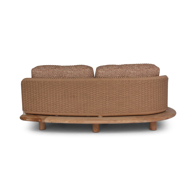 Orosei Modular Sofa - BETACO Sofas - Modular 2-Seater Sofa - Left / Bronze Rope / Teak / Cico 273 - HORNE