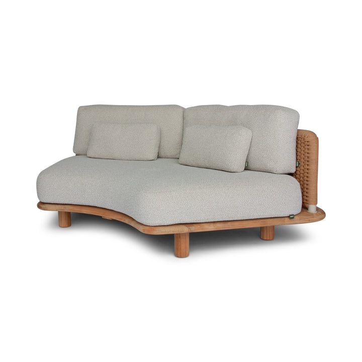 Orosei Modular Sofa - BETACO Sofas - Modular 2-Seater Sofa - Middle / Bronze Rope / Teak / Cico 271 - HORNE