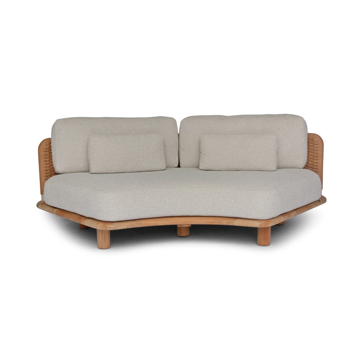 Orosei Modular Sofa - BETACO Sofas - Modular 2-Seater Sofa - Right / Bronze Rope / Teak / Cico 271 - HORNE