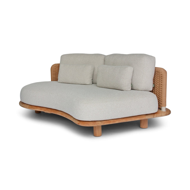 Orosei Modular Sofa - BETACO Sofas - Modular 2-Seater Sofa - Right / Bronze Rope / Teak / Cico 271 - HORNE