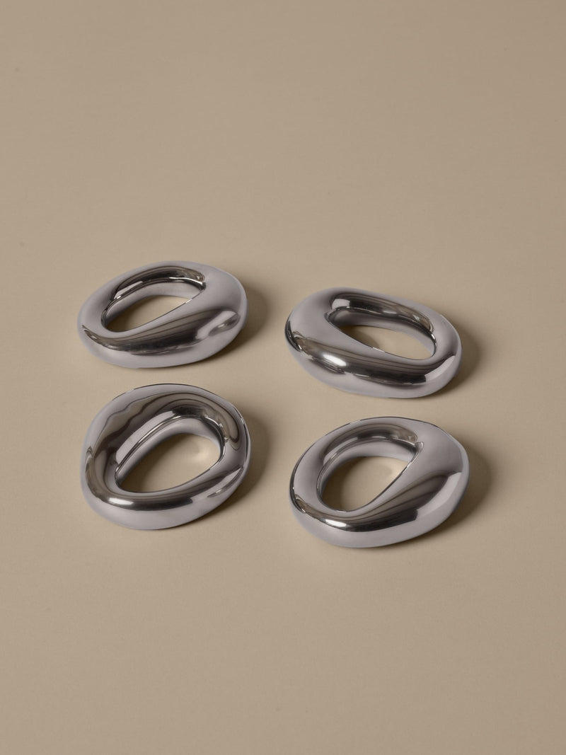 Orrith Napkin Rings - Set of 4 - Ferm Living Kitchen Tools - Rustic Bronze - HORNE