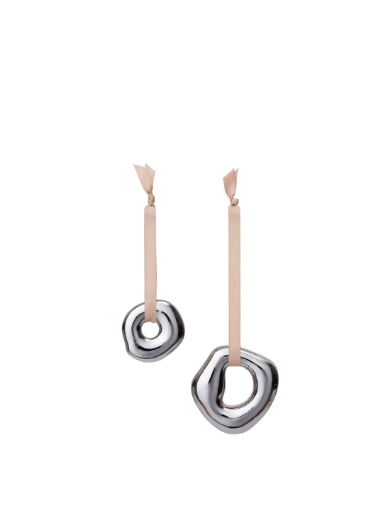 Orrith Ornaments - Set of 2 - Ferm Living Decor - Silver - HORNE